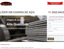 Tablet Screenshot of chapasdeaco.com.br